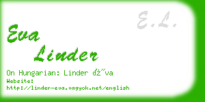 eva linder business card